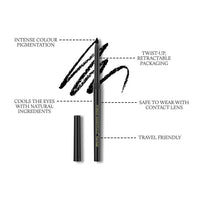 Thumbnail for Forest Essentials Charcoal Black Gulaab Khaas Kajal - Distacart