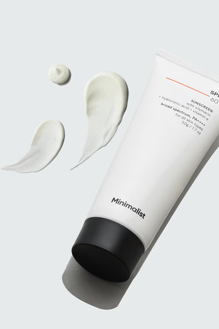 Minimalist Sunscreen SPF 60 PA ++++ For Sensitive Skin Broad Spectrum Sunscreen With Potent Antioxidants & Advanced Filters - Distacart