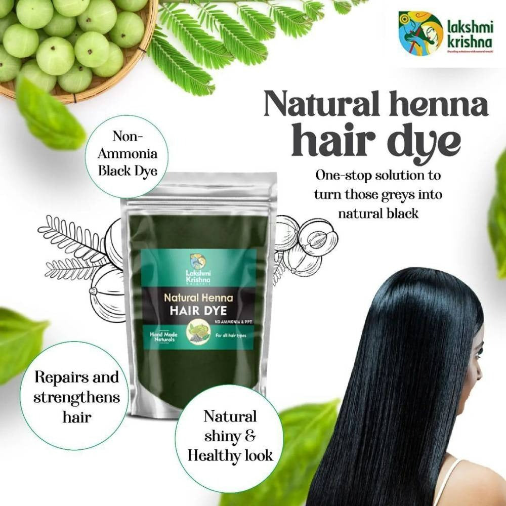 Lakshmi Krishna Naturals Colour Black Hair Dye - Distacart