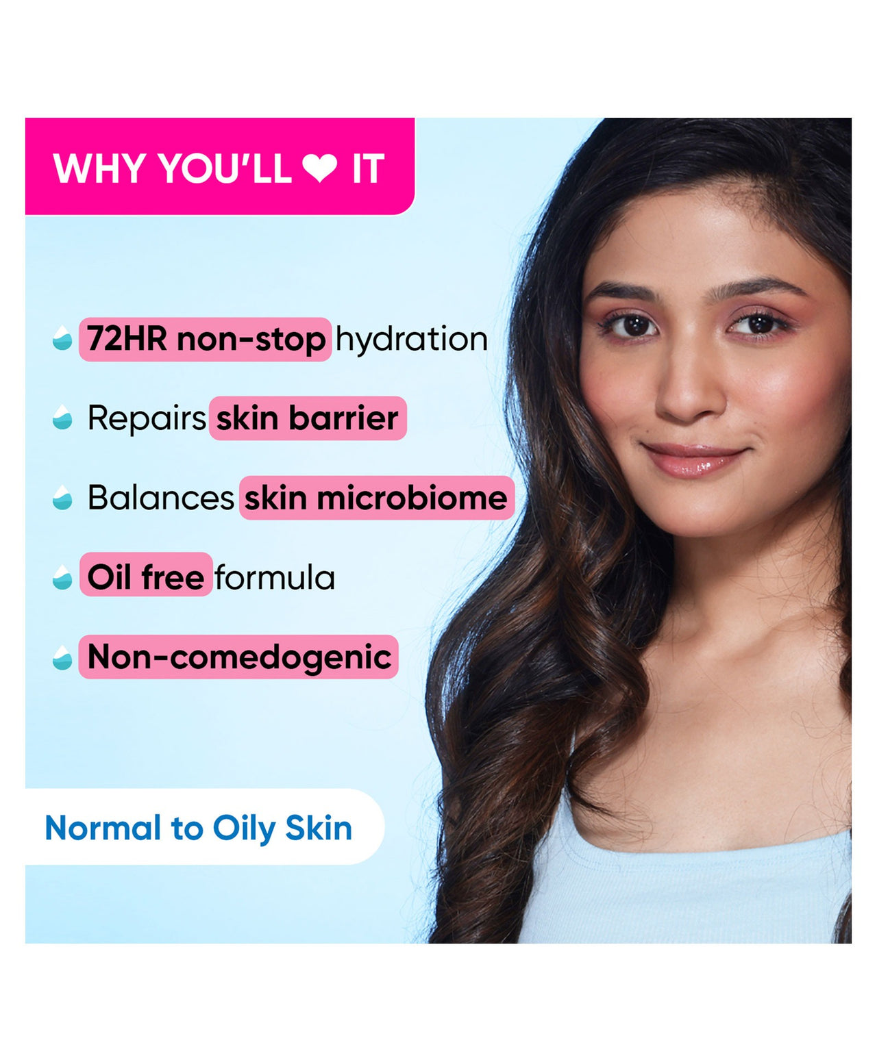 Dot & Key 72 Hr Hydrating Probiotic Face Gel With With Hyaluronic Acid, Kombucha & Rice Water - Distacart