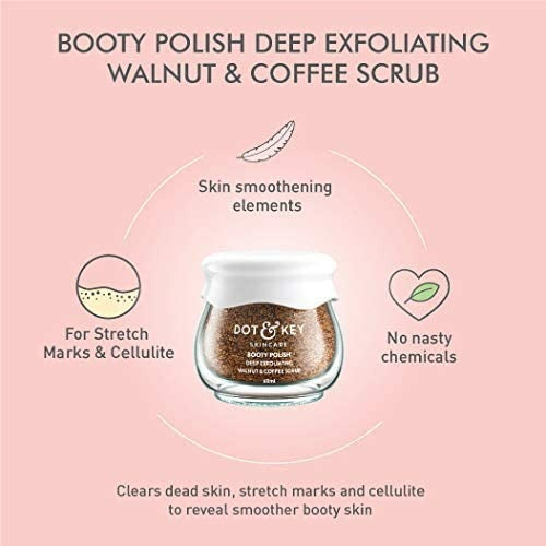 Dot & Key Booty Polish Deep Exfoliating Walnut & Coffee Body Scrub - Distacart