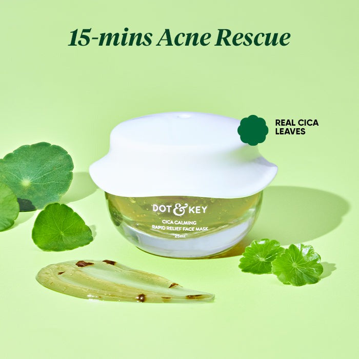 Dot & Key Cica Calming Rapid Acne Relief Face Mask - Distacart