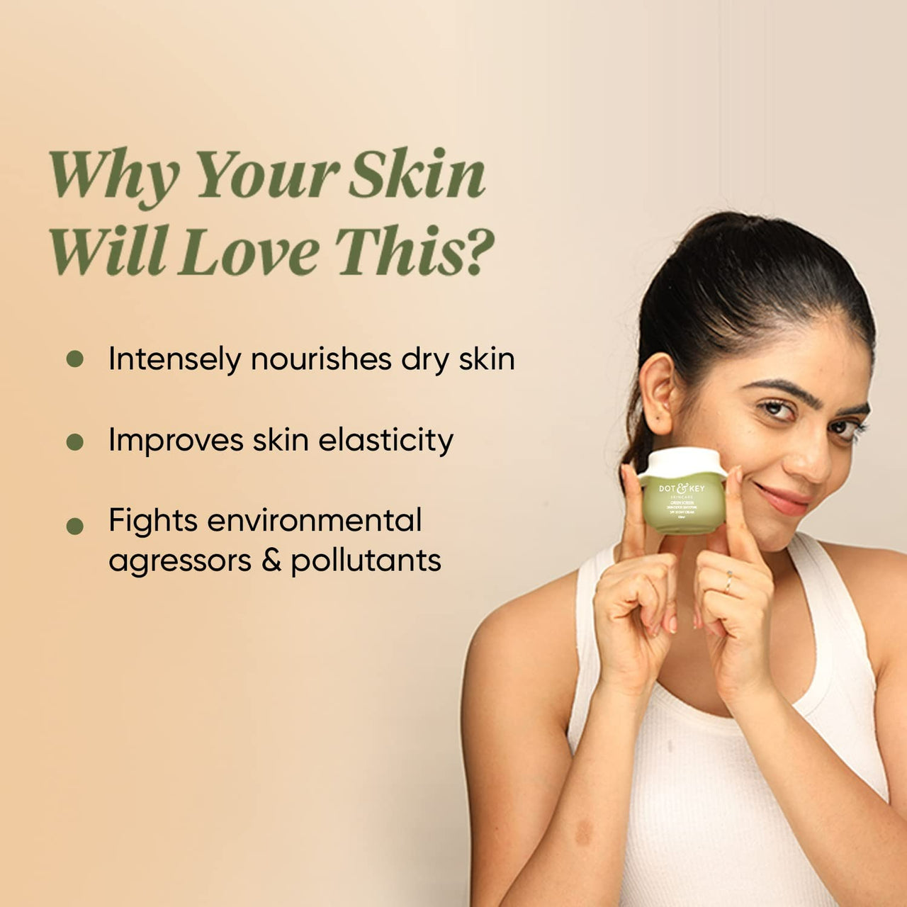 Dot & Key Green Screen Skin Detox Smoothie SPF 20 Day Cream - Distacart