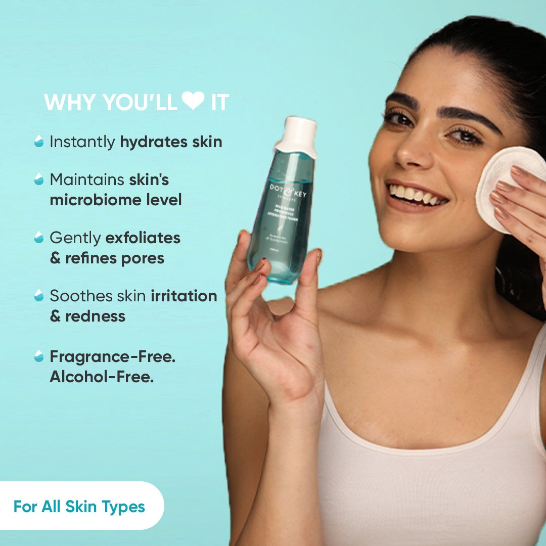 Dot & Key Rice Water Probiotics Hydrating Toner - Distacart