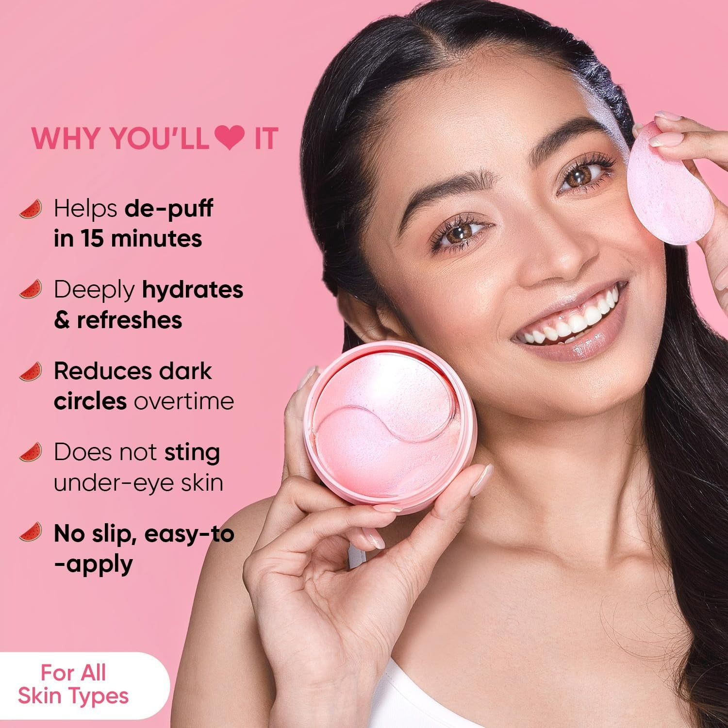 Dot & Key Watermelon Cooling Hydrogel Eye Patches - Distacart