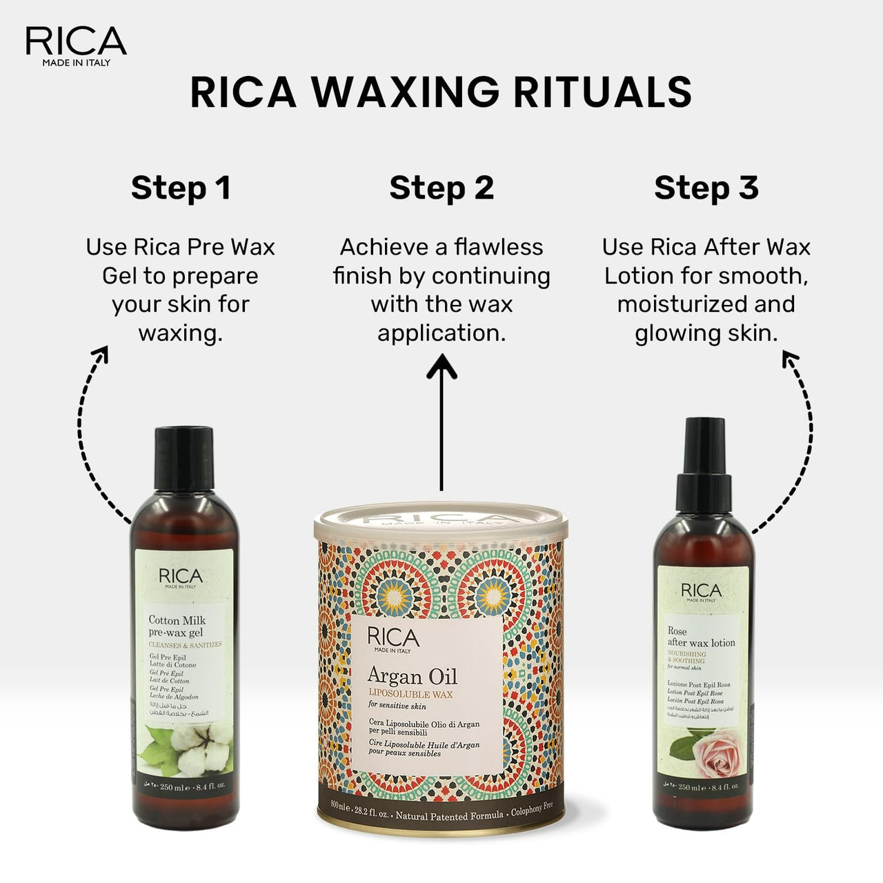 Rica Argan Oil Liposoluable Wax for Sensitive Skin - Distacart