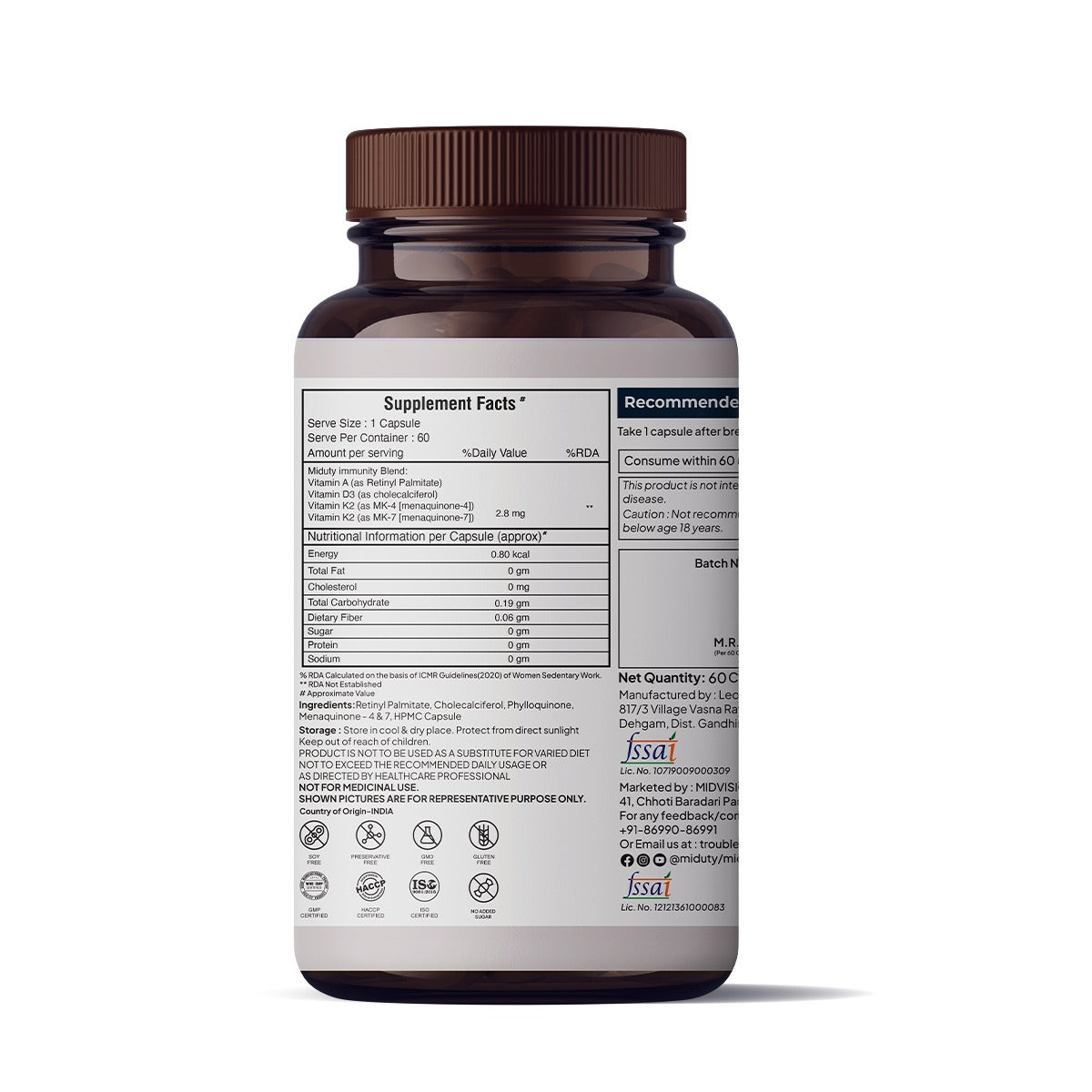 Miduty by Palak Notes A.D.K Capsules - Distacart