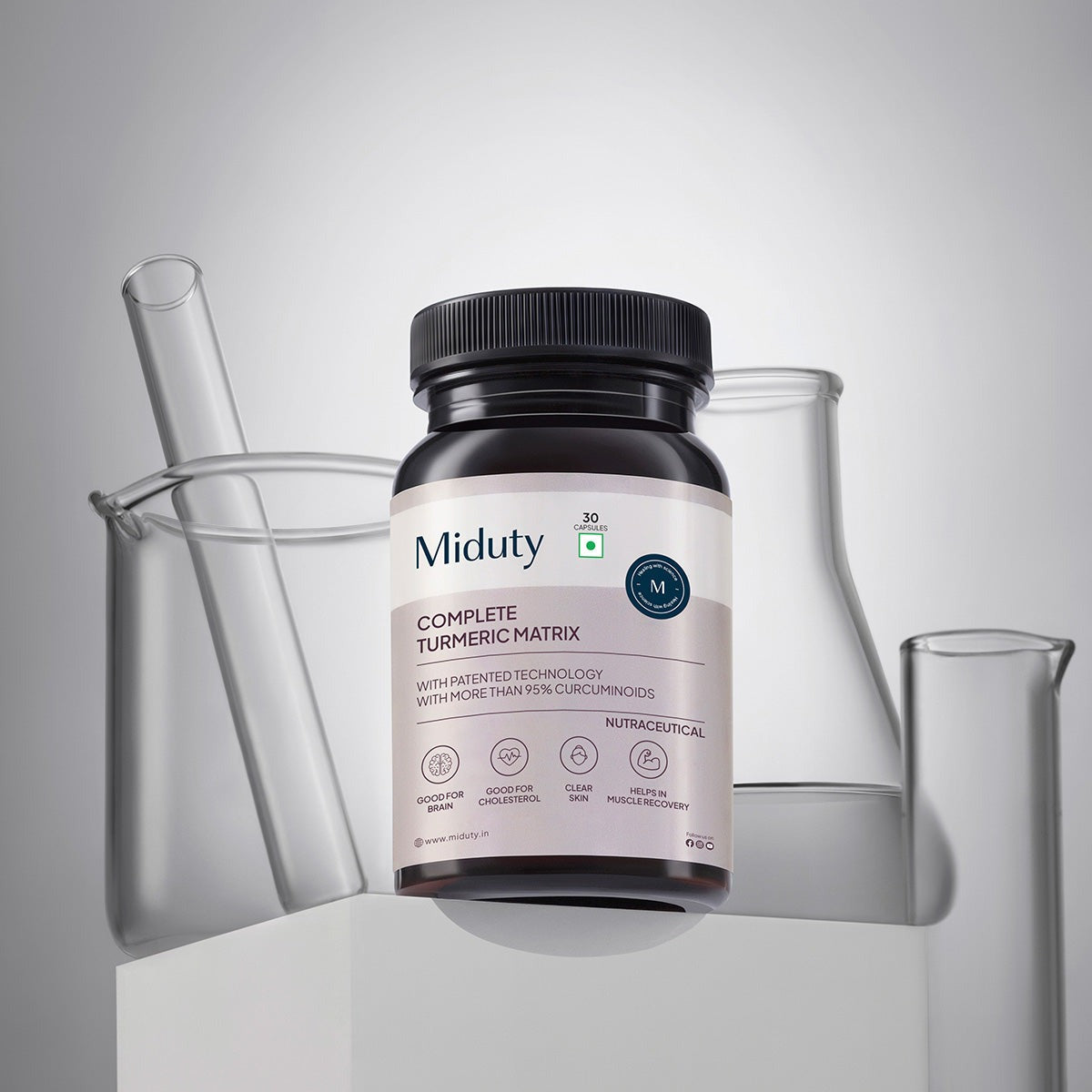 Miduty by Palak Notes Complete Turmeric Matrix Capsules - Distacart