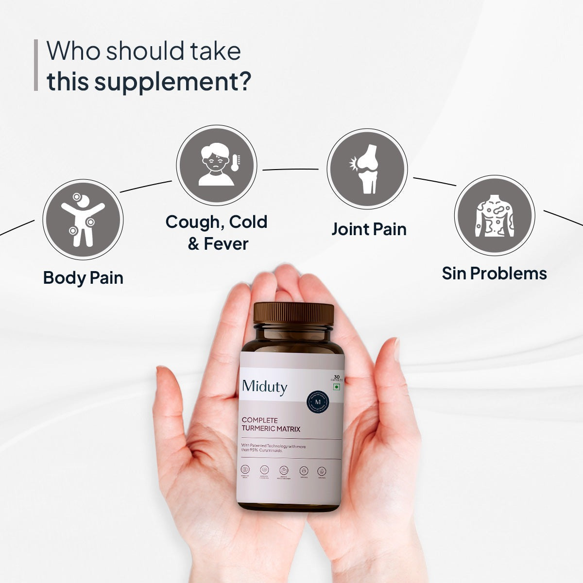 Miduty by Palak Notes Complete Turmeric Matrix Capsules - Distacart