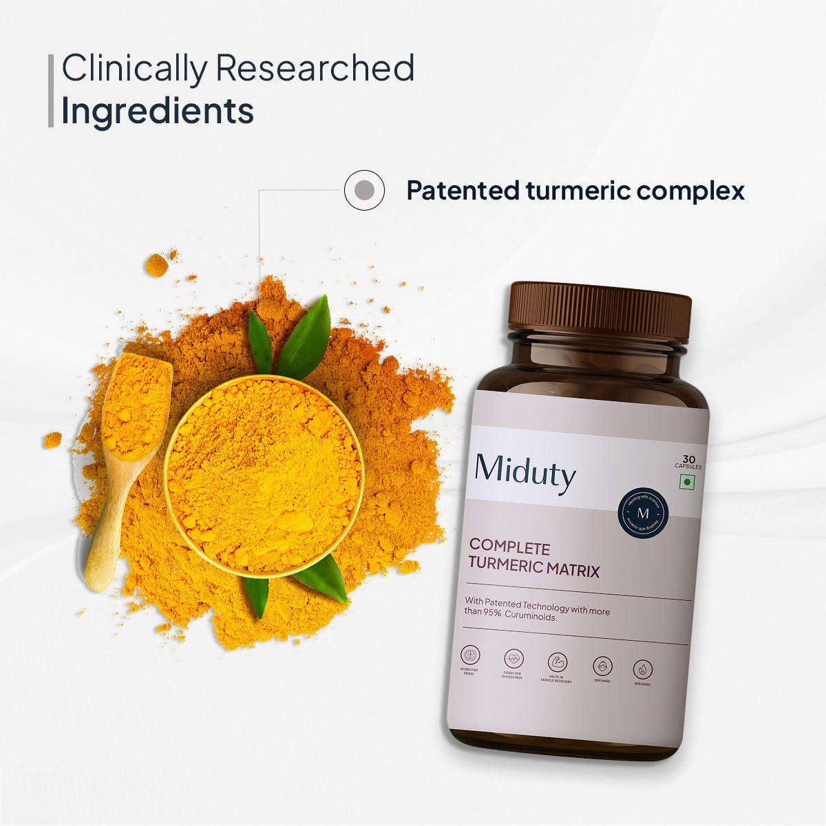 Miduty by Palak Notes Complete Turmeric Matrix Capsules - Distacart