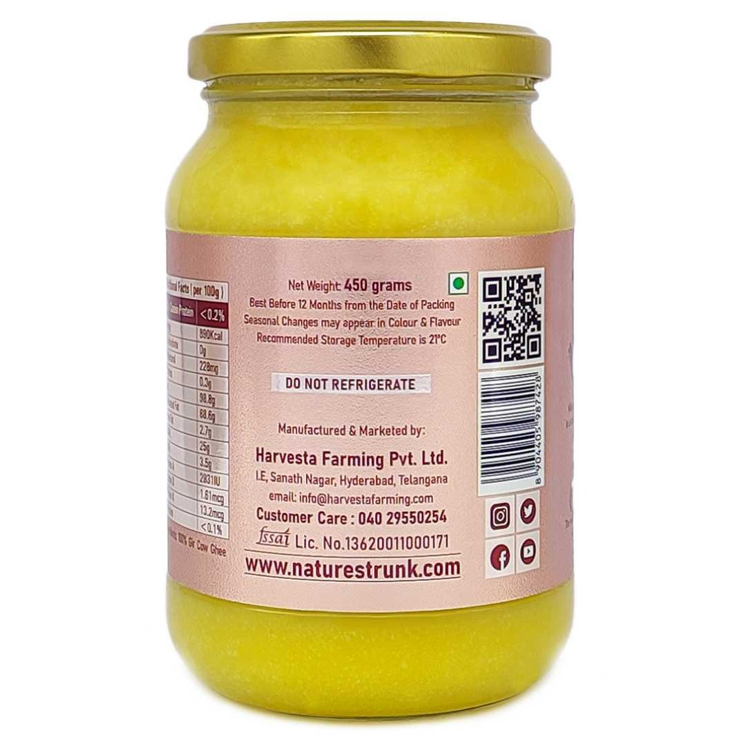 Nature's Trunk A2 Gir Cow Ghee - A2 Desi Gir Cow Ghee, Desi Ghee, Pure A2 Cow Ghee, free-grazing Grass-fed A2 Desi Ghee - Distacart