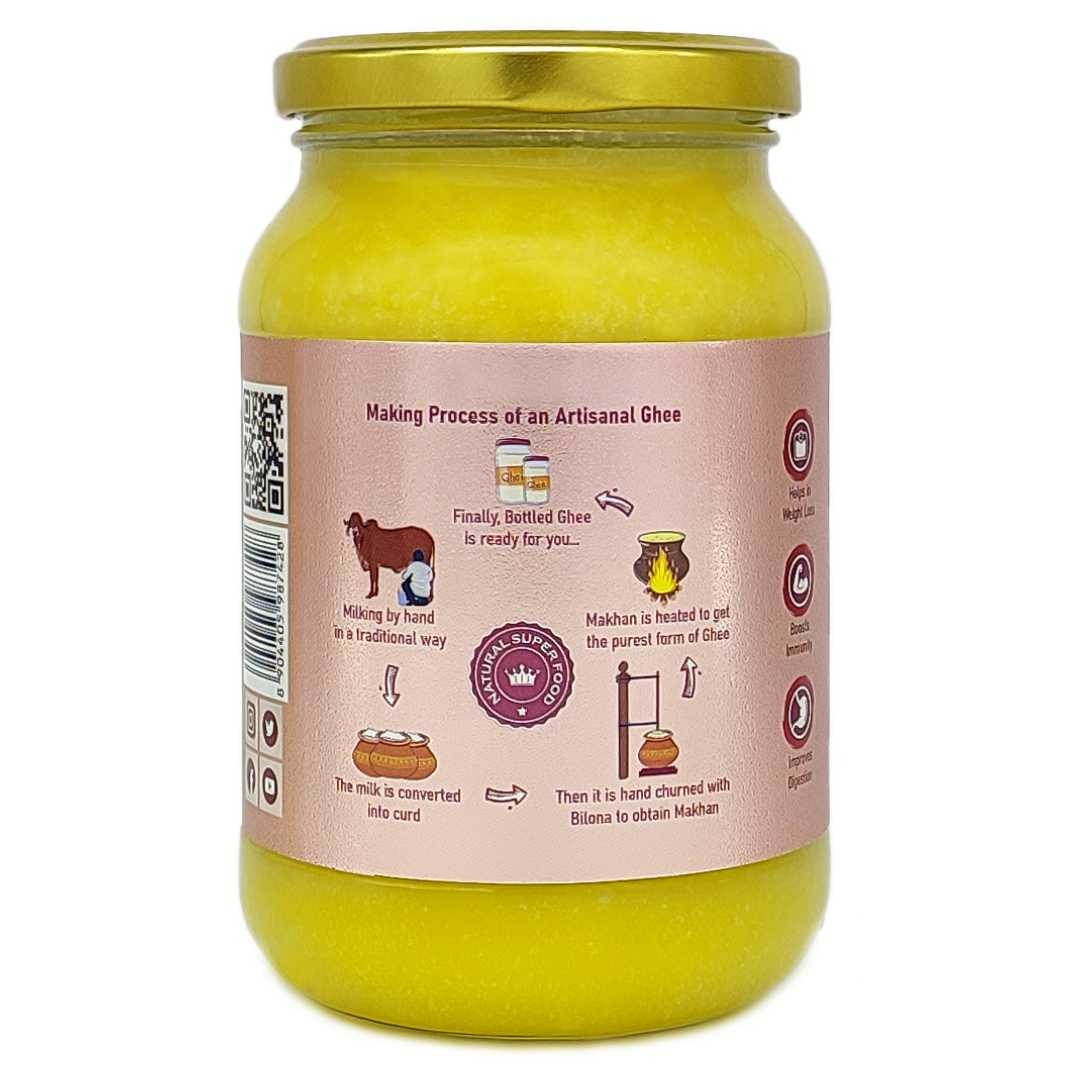 Nature's Trunk A2 Gir Cow Ghee - A2 Desi Gir Cow Ghee, Desi Ghee, Pure A2 Cow Ghee, free-grazing Grass-fed A2 Desi Ghee - Distacart