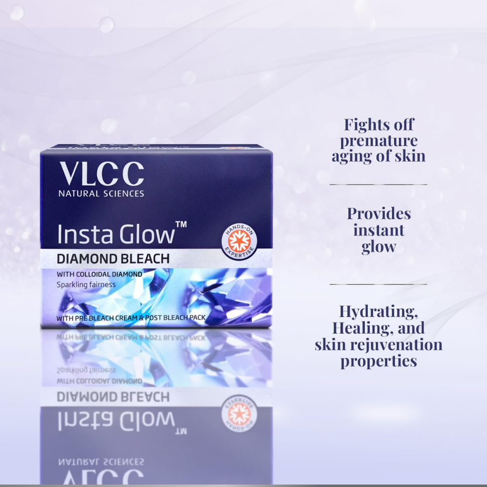 VLCC Insta Glow Diamond Bleach - Distacart