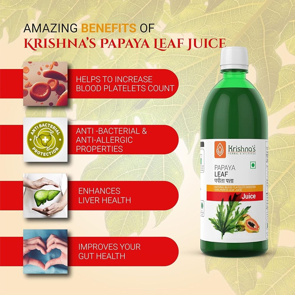 Krishna's Herbal & Ayurveda Papaya Leaf Juice - Distacart