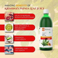 Thumbnail for Krishna's Herbal & Ayurveda Papaya Leaf Juice - Distacart