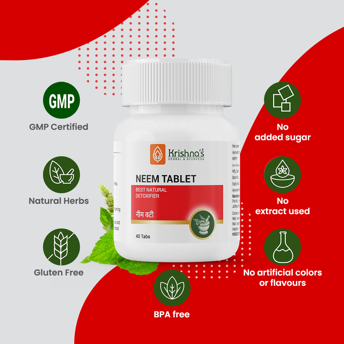 Krishna's Herbal & Ayurveda Neem Tablets - Distacart
