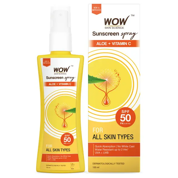 Wow Skin Science UV Sunscreen Spray SPF 50 - Distacart