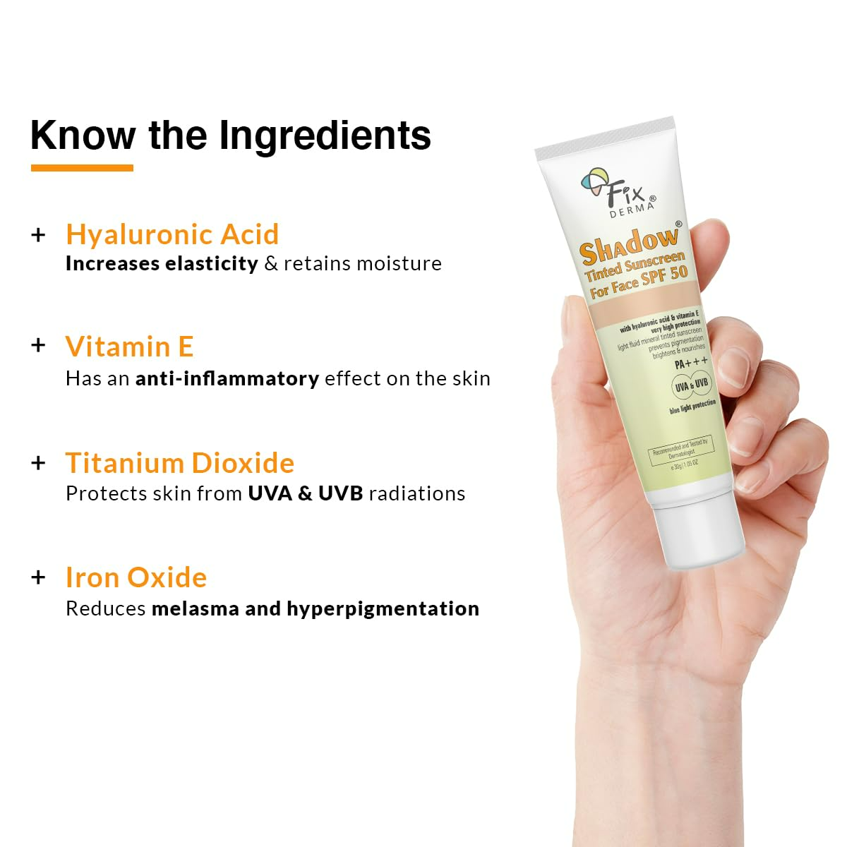 Fixderma Shadow Rx Tinted Sunscreen - Distacart