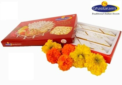 Ghasitaram Pure Kesari Kaju Katli Sweets - Distacart