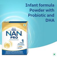 Thumbnail for Nestle Nan Pro 1 Infant Formula Powder Upto 6 months Stage 1 - Distacart