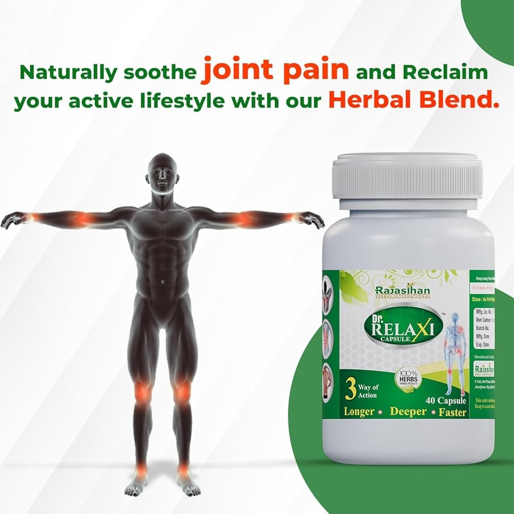 Dr Relaxi Herbal Capsules for Joints Pain and Arthritis - Distacart
