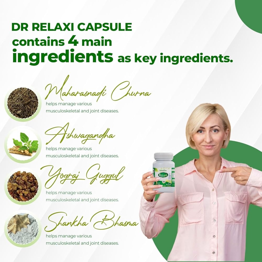 Dr Relaxi Herbal Capsules for Joints Pain and Arthritis - Distacart