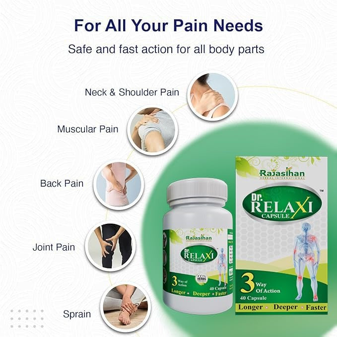 Dr Relaxi Herbal Capsules for Joints Pain and Arthritis - Distacart