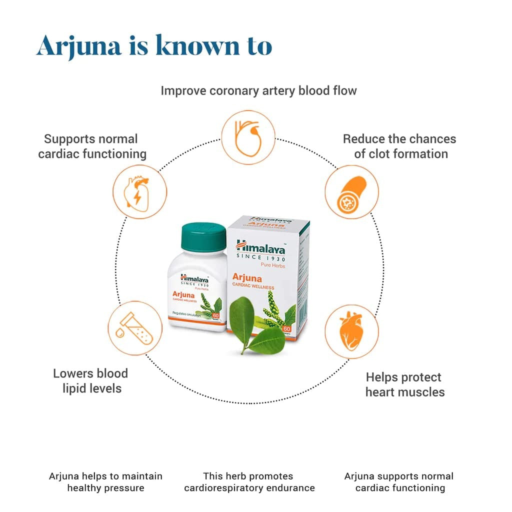 Himalaya Herbals Arjuna Tablets - Distacart