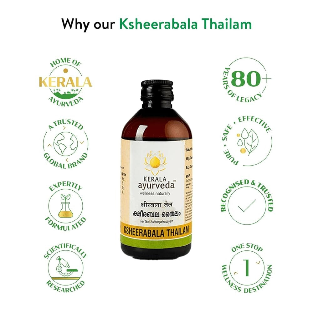 Kerala Ayurveda Ksheerabala Thailam - Distacart