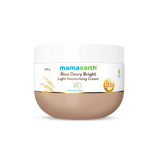 Mamaearth Rice Dewy Bright Light Moisturizing Cream with Rice Water & Niacinamide For Glass-Skin - Distacart