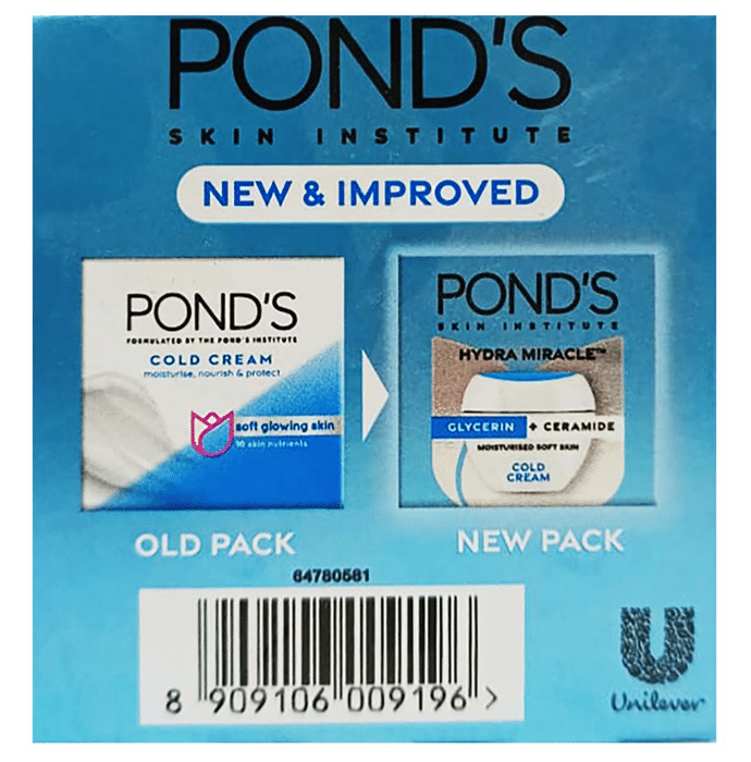Pond's Hydra Miracle Glycerin+Ceramide Moisturised Soft Skin Cold Cream - Distacart