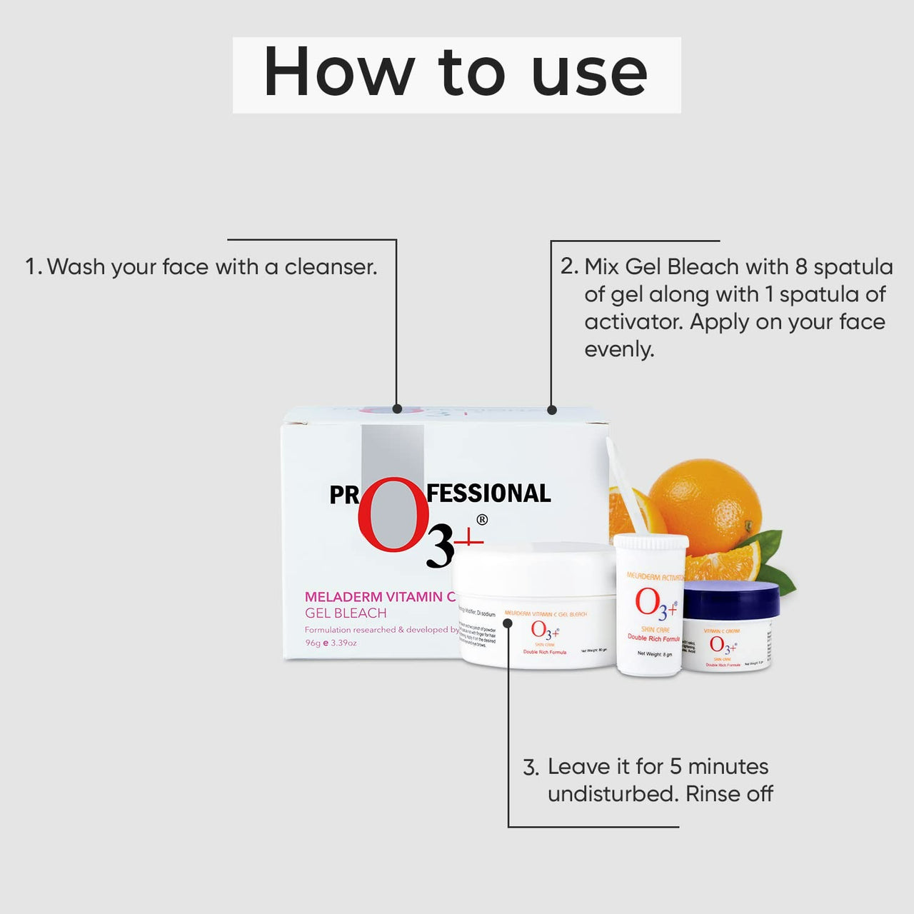 Professional O3+ Meladerm Vitamin C Gel Bleach - Distacart