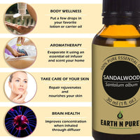 Thumbnail for Earth N Pure Sandalwood Oil - Distacart