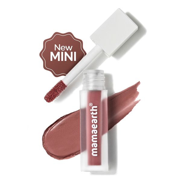 Mamaearth Feather Light Liquid Matte Lipstick - Nude Punch - Distacart