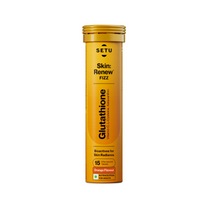 Thumbnail for Setu Skin Renew Glutathione With Vitamin C Effervescent Tablets - Orange Flavor