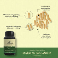 Thumbnail for Rasayanam Ashwagandha KSM-66 Capsules - Distacart