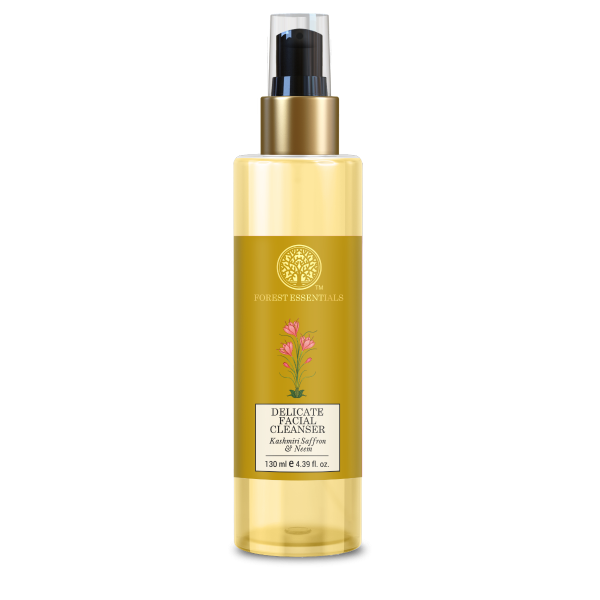 Forest Essentials Delicate Facial Cleanser Kashmiri Saffron & Neem - Distacart
