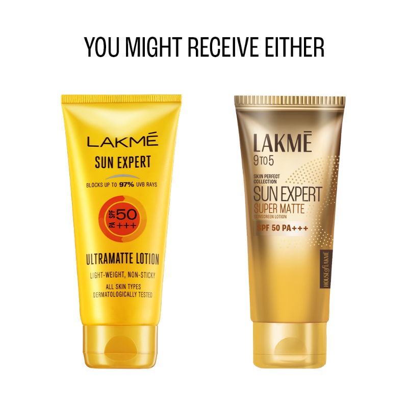 Lakme Sun Expert SPF 50 PA Fairness UV Sunscreen Lotion - Distacart