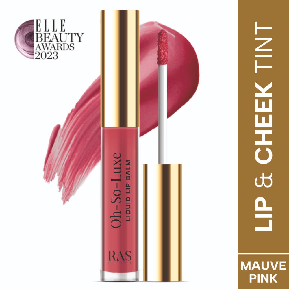 Ras Luxury Oils Oh-So-Luxe Tinted Liquid Lip Balm In Mauve Pink - Distacart