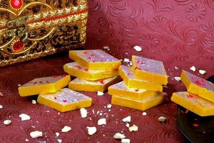 Ghasitaram Pure Kesari Kaju Katli Sweets - Distacart