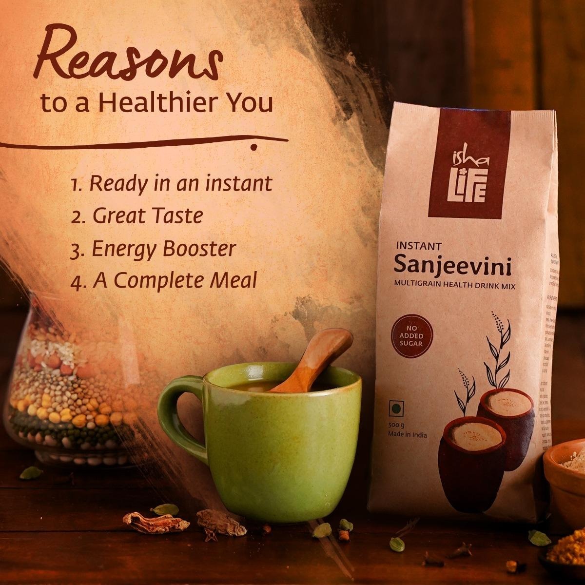 Isha Life Instant Sanjeevini Multigrain Health Drink - Distacart