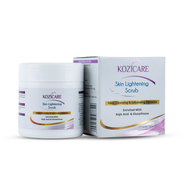 Healthvit Kozicare Skin Lightening Scrub For Deep Cleansing & Exfoliating Formula - Distacart