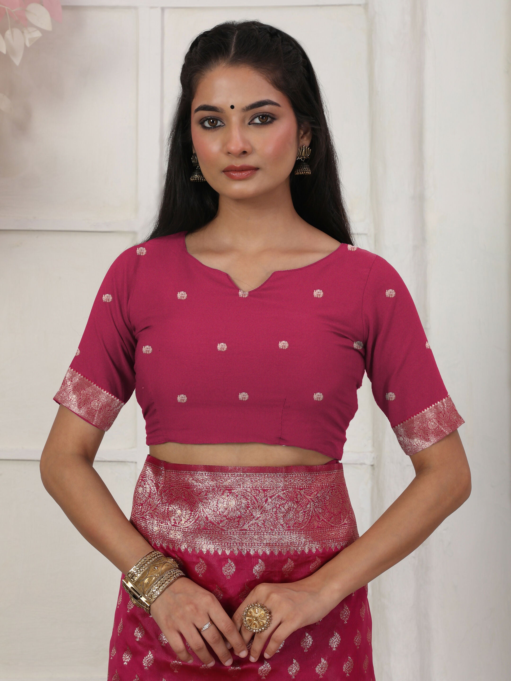 Astita Lichi Silk Wine Saree