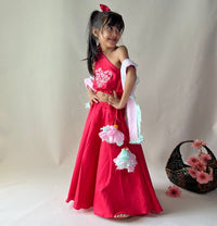 Thumbnail for ArthLife Raspberry Pink Lehnga Set - Distacart