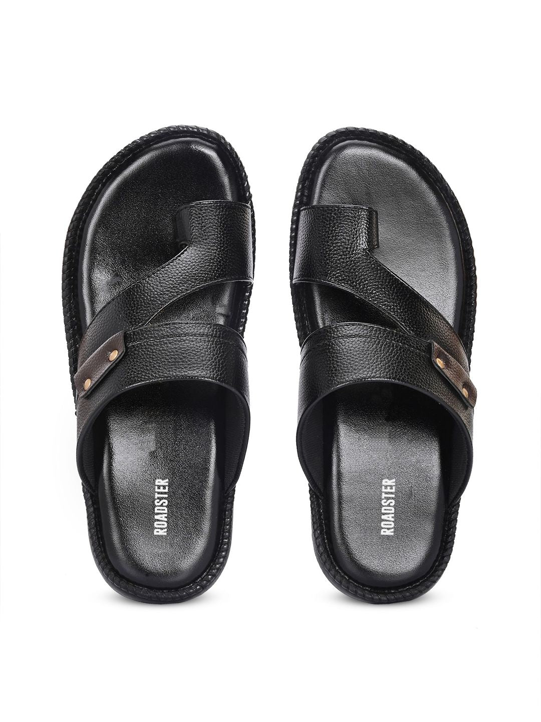 Roadster The Lifestyle Co. Men Black Comfort Sandals