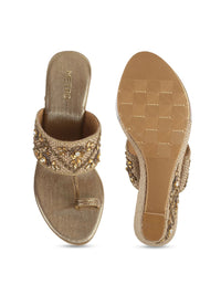 Thumbnail for Metro Embellished Wedge Heels