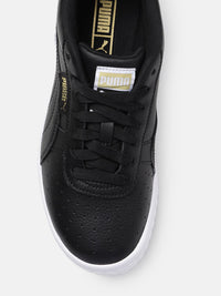 Thumbnail for Puma Women Cali Wedge Perforations Leather Sneakers