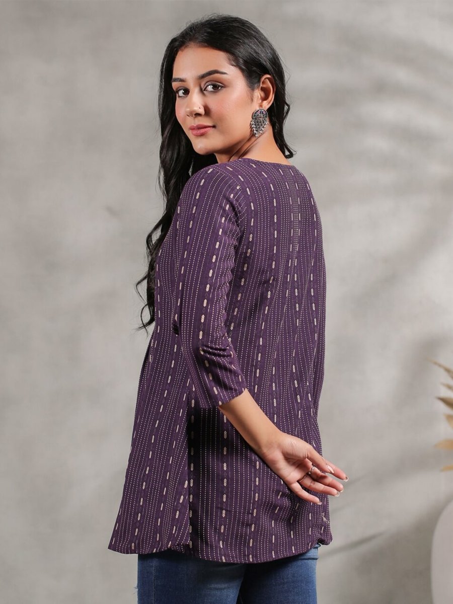 Anubhutee Ethnic Motifs Printed Notched Neck A-Line Kurti - Distacart