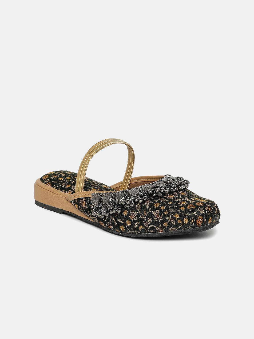 DressBerry Women Embellished Mules Flats