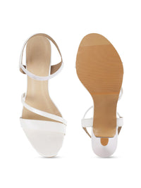 Thumbnail for Metro Women White Solid Kitten Heels